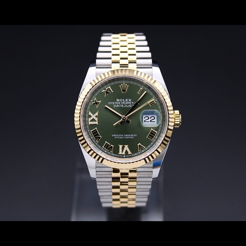 Datejust 36mm Olive Green Roman Jubilee