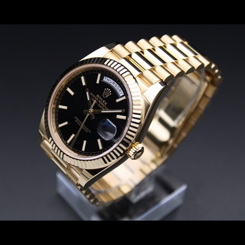 Day-Date 40mm Yellow Gold Black Dial 2022