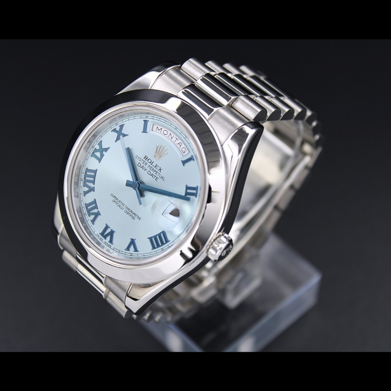 Day-Date II Platinum Ice Blue Dial 41mm