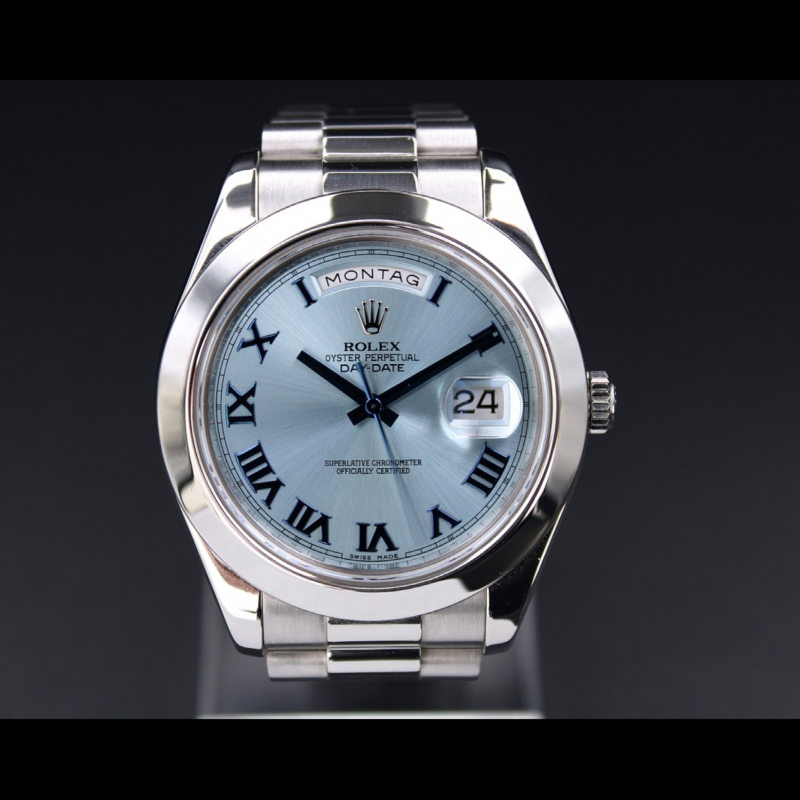 Day-Date II Platinum Ice Blue Dial 41mm